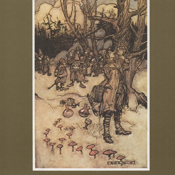 Arthur Rackham Rip Van Winkle  original vintage  1972 print   choice of 8 illustrations