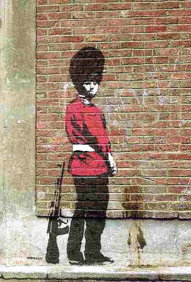 Banksy Soldier 10 pictures available as photo print/iron on Etsy