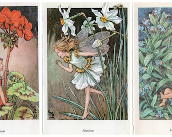 Cicely Mary Barker's Flower Fairies  original Vintage print from 50's/60's choose from 24 gorgeous garden fairies