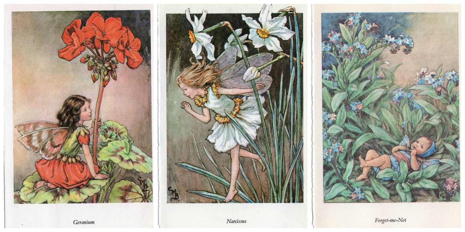 古い 印刷物 1900年代 イギリス　シシリーメアリーバーカー 　ゆM365 シシリー・メアリー・バーカー - new&used vintage books 新刊