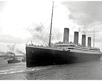 Titanic, el desafortunado barco que se Elija una imagen e imprímala  como un gráfico de impresión/punto de cruz/transferencia de