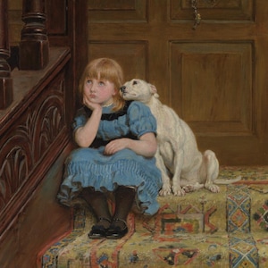 Briton Riviere, SYMPATHY (+9 weitere) Kreuzstichmuster/Fotoprint/Aufbügeln/Aufkleber/ Kreuzstichkarte DMC oder ANKER Fäden