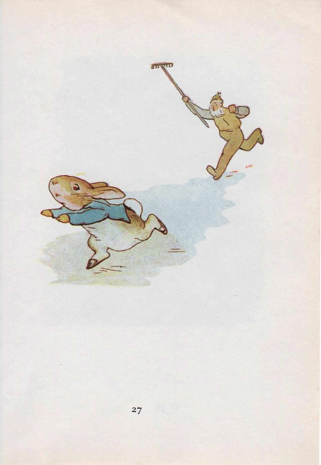 Peter Rabbit Original Tail The TALE of PETER RABBIT Original Vintage Print 1960's by Beatrice ...