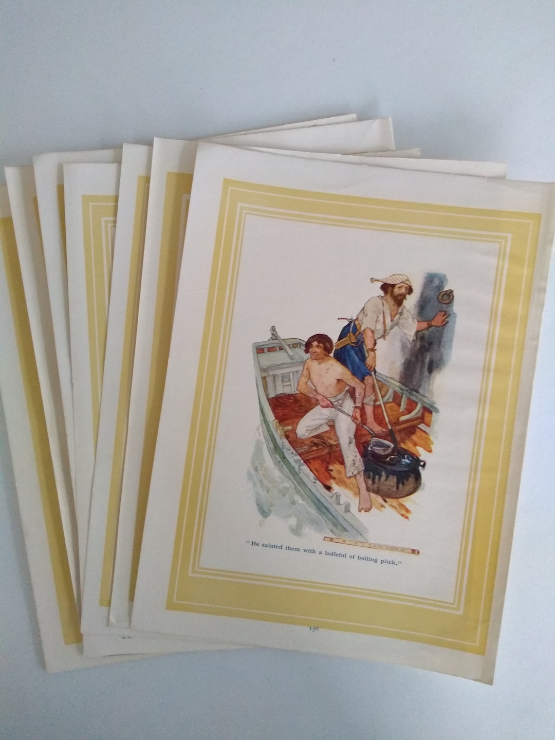 Original Vintage Bookplates From a Vintage Copy of a Robinson Crusoe
