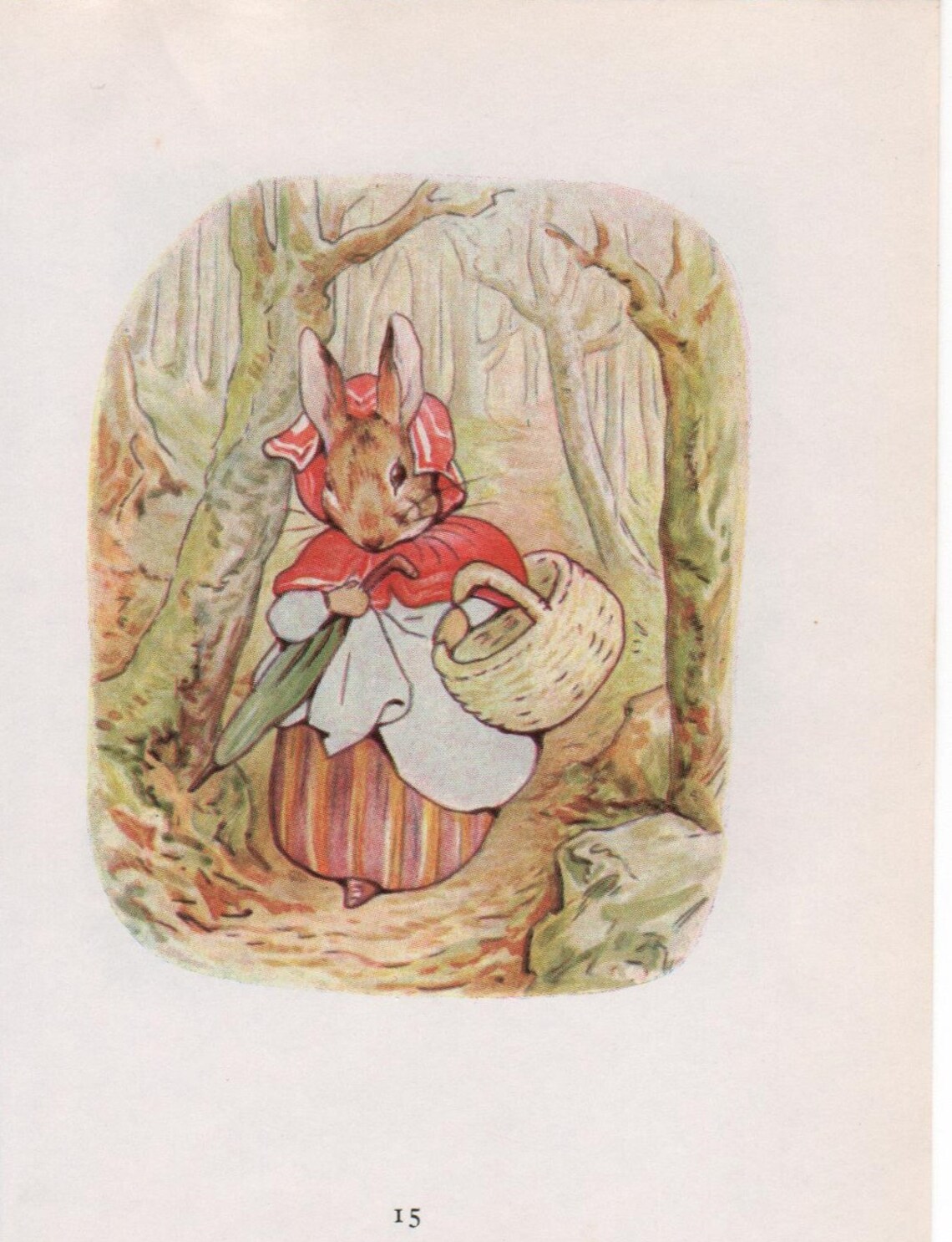 The TALE of PETER RABBIT Original Vintage Print 1910 in Cream - Etsy