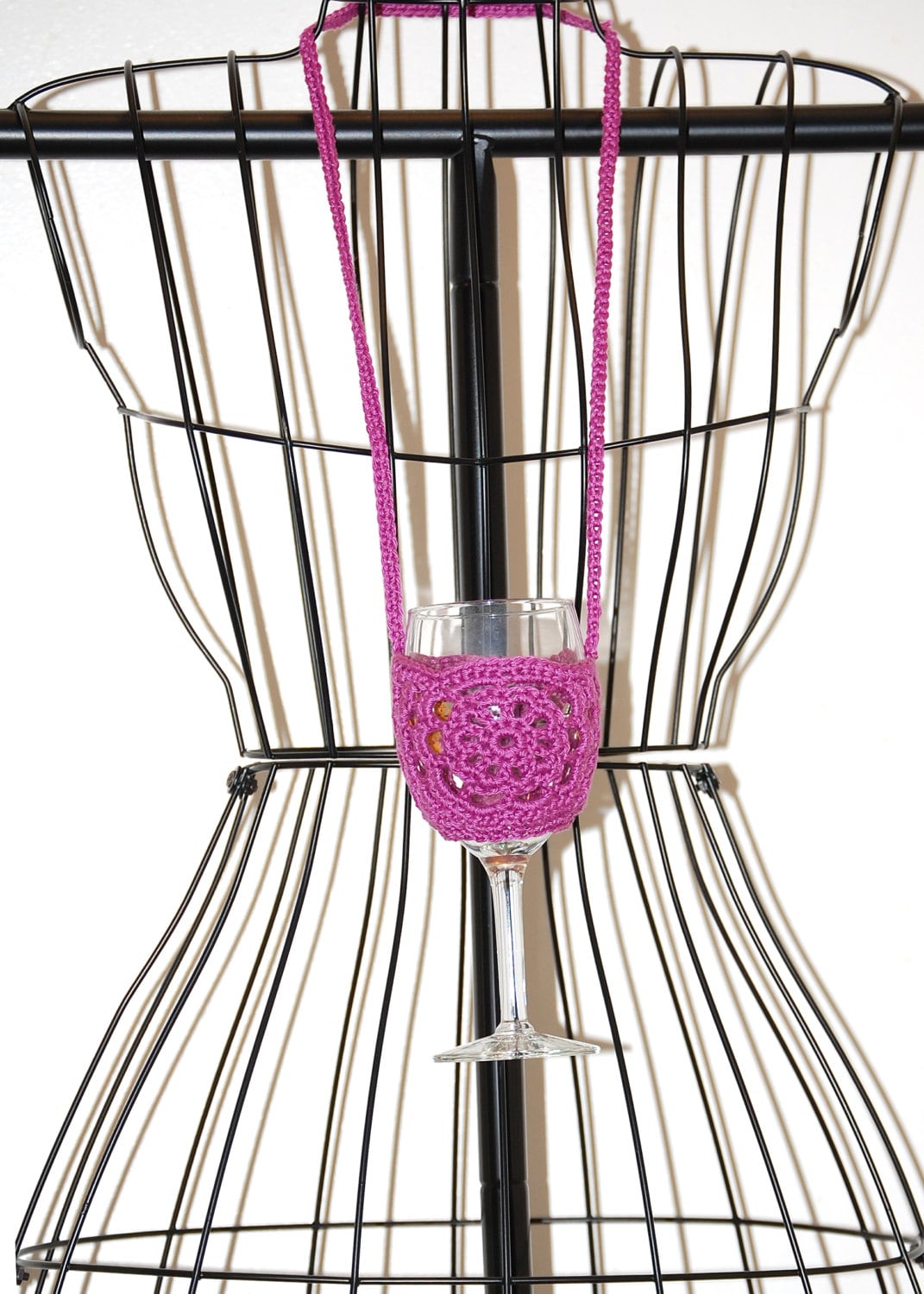 Wine Glass Holder Necklace Wine Tastings Wine Festivals Etsy