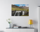 Photo of Iceland Waterfalls Matte Canvas, Stretched, 0.75"