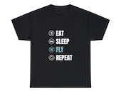 Eat, Sleep, Travel, Repeat T-Shirt for Travel Lover, Great Gift