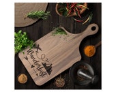 Travel Lover Cutting Board "Wanderlust" Paddle, Great Gift