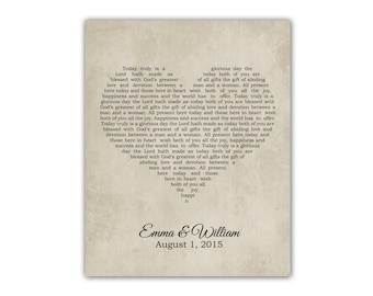 Any Song Lyrics, Favorite Song Wedding Song Anniversary Gift for Wife for Husband First Dance Song Wedding Vows Heart Typography Print Wall