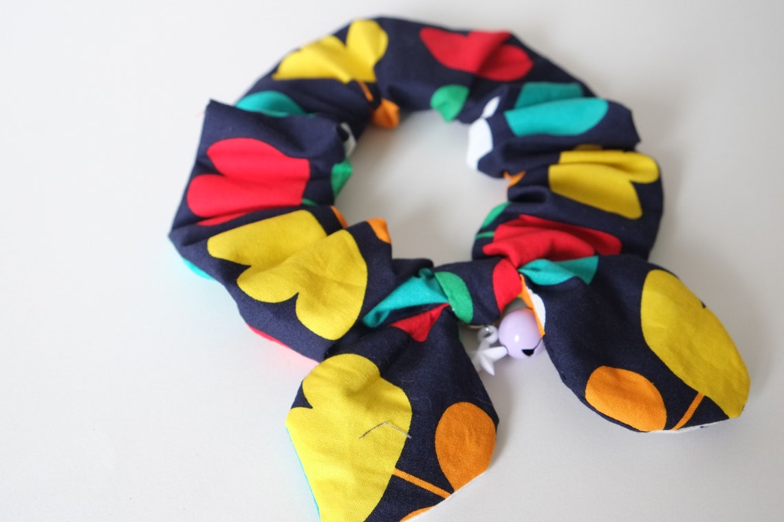 Scrunchies cats collar Tulip print cat collar with bell Etsy
