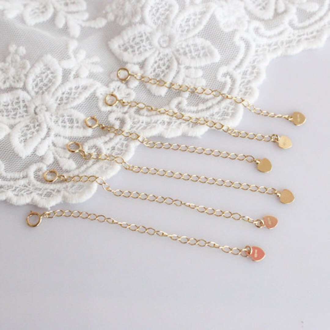 Chain Extender in Gold and Silver Plated. Extra Chain for Adjustable  Necklace. Necklace Extender 
