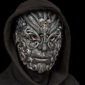 Steampunk  face mask Techno phantom post apocalypse masquerade mask