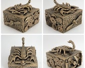 Steampunk jewelry box scorpion