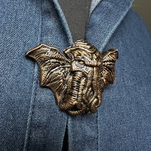 Cthulhu brooch pin Kraken