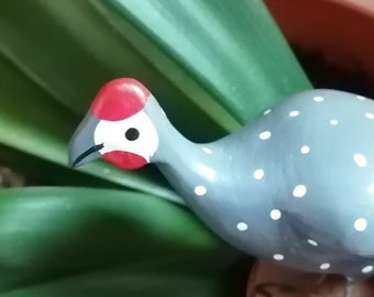 Figura di legno "Perlhuhn"