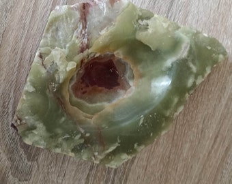 Onyx Schale Vintage aus den 1970ern Geschenk Aschenbecher Behälter Konfektschale Stein Retro