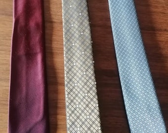 3 Krawatten vintage degli anni Sessanta