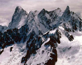 Chamonix Aiguille du Midi Mont Blanc Massif French Alps France Photograph Picture