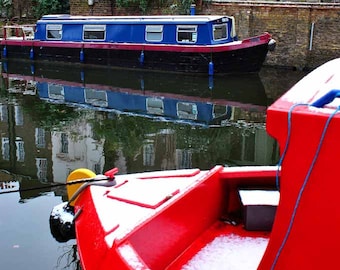 Narrow Boat Regent's Canal Camden London England Photograph Picture Print