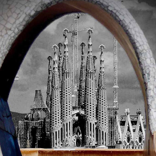 Sagrada Familia Gaudi Building Barcelona Spain Photograph Picture Picture Print