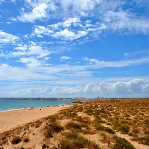 Praia dos Salgados Beach Armacao De Pera Algarve Portugal Photograph Picture Photo Print