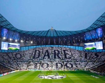 Kitbags /& Lockers White Hart Lane Panoramic 12x8 A4 Tottenham Hotspur Spurs Photo Photograph Picture Frame Poster Gift