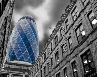 The Gherkin 30 St Mary Axe London England UK Photograph Print
