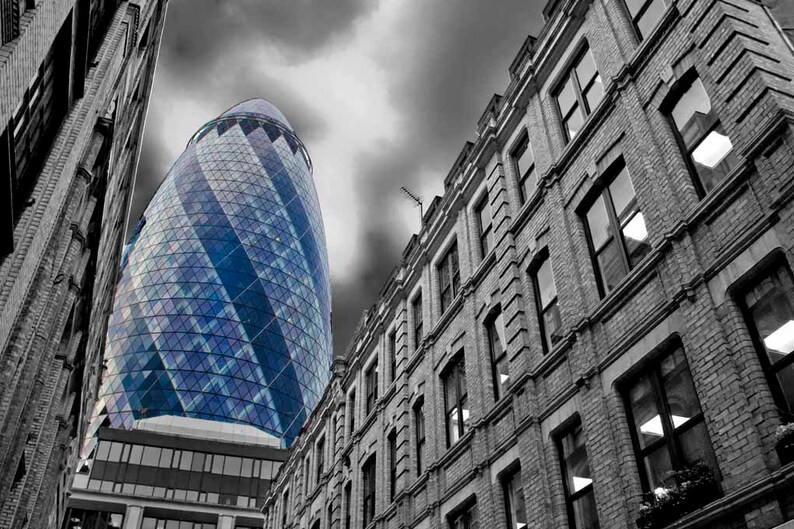 The Gherkin 30 St Mary Axe London England UK Photograph Print image 1