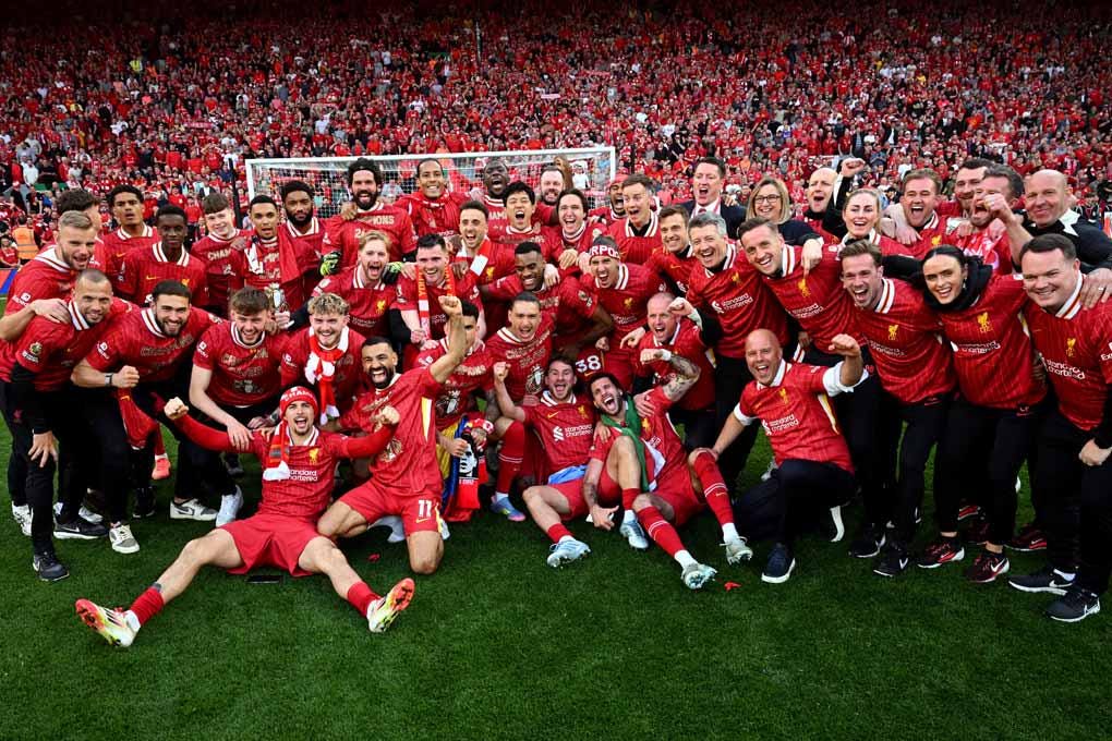 Liverpool FC Premier League Champions 2025 Anfield