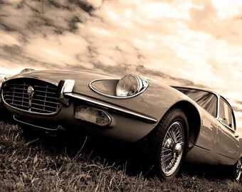 E Type Jaguar Classic Sports Motor Car Photograph Picture Print