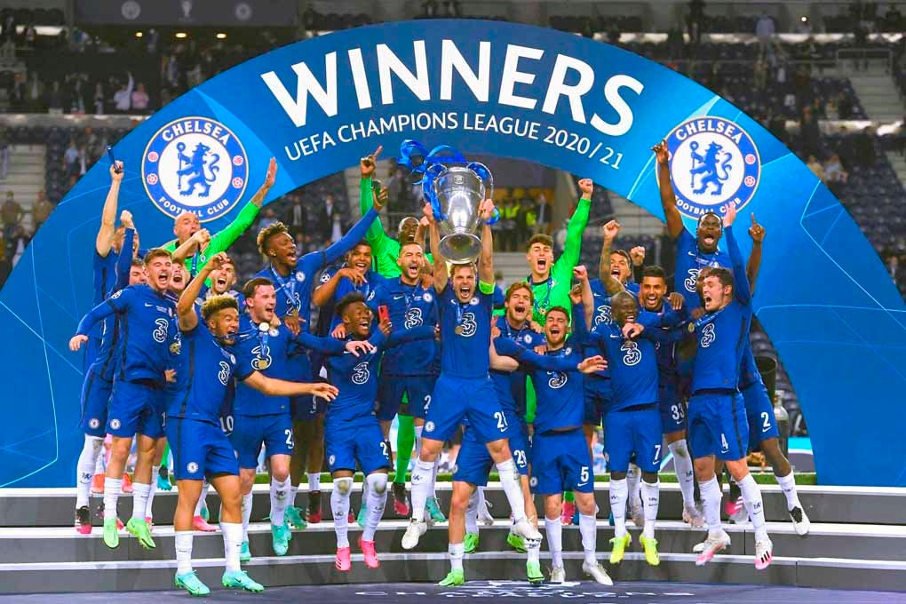 Chelsea Fc Champions League European Cup Winners 21 Etsy Norway