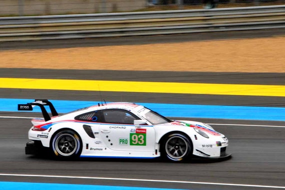 Porsche 911 Rsr No93 Racing 24 Hours Of Le Mans 2019 Etsy