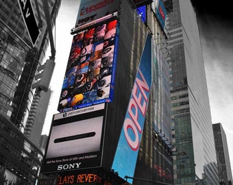 Times Square New York City United States of America USA Photograph Picture Print