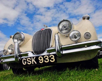 Jaguar Classic Vintage Auto Auto Auto Foto Bilddruck
