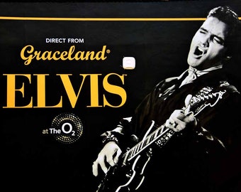 Elvis Presley Graceland exhibition at The O2 Arena London landscape photograph color photographic art print or poster gift