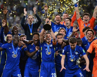 Chelsea FC Club World Cup Champions 2021 2022 UAE Photograph Picture Print
