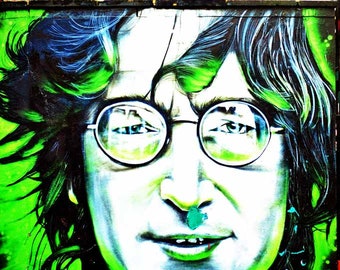 John Lennon Mural Street Art Graffiti Camden Town London Photograph Picture Print