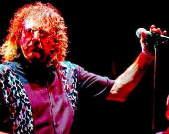 Robert Plant Led Zeppelin In Concert At Womad Festival Reading Photograph Picture Print