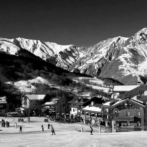 Saint Martin de Belleville 3 Valles Ski Area Alpes franceses Francia Alpine Mountain Fotografía Imagen