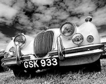 Jaguar Classic Motor Car Auto Vehicle Photograph Picture Print