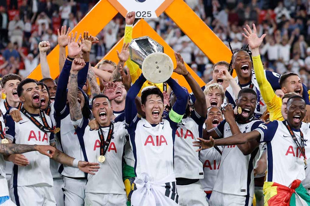 Tottenham Hotspur Europa League 2025 Winners Poster Print Souvenir