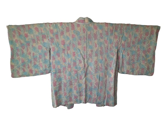 Vintage Japanese kimono (Haori jacket)/ Rainbow/ … - image 1