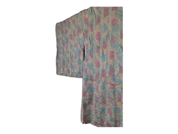 Vintage Japanese kimono (Haori jacket)/ Rainbow/ … - image 6