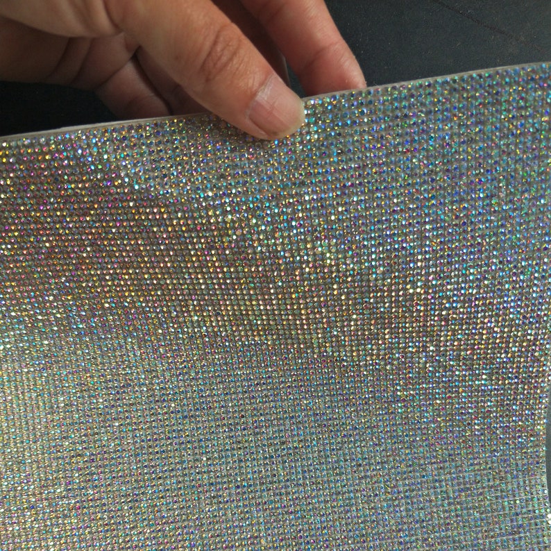 Sticky Rhinestone Trim Crystal Stickers Beaded Applique DIY Car