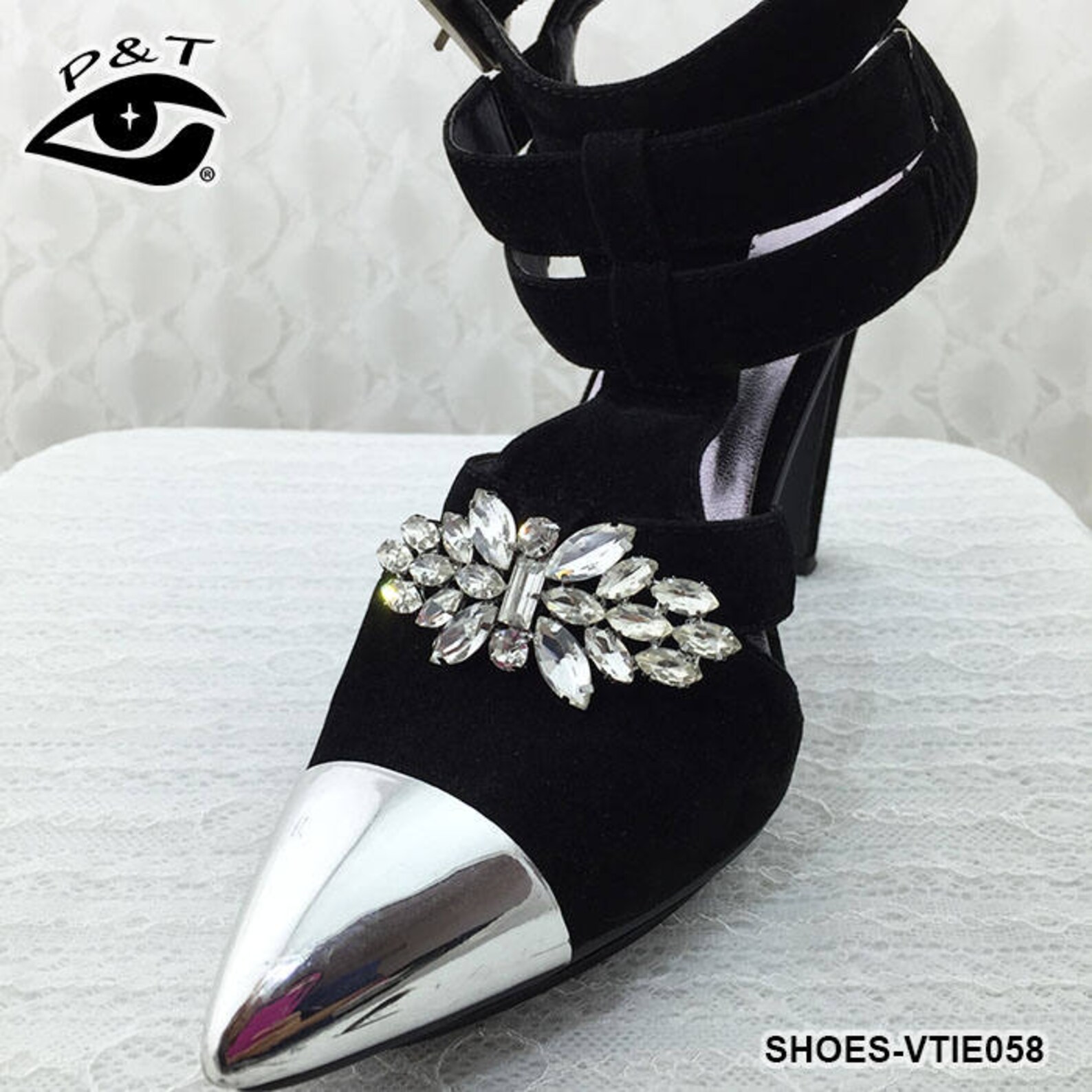 2pcs/pair Rhinestone shoe clips for high heel shoes Etsy