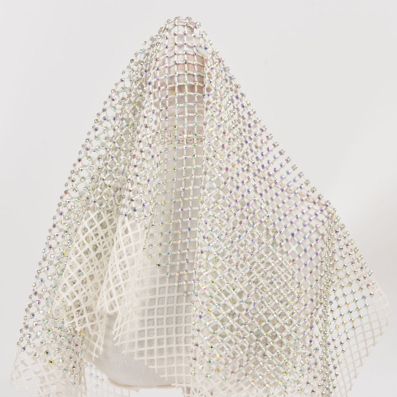 Bling Rhinestone Mesh Stretchable Rhinestone Fabric 45x115cm - Etsy