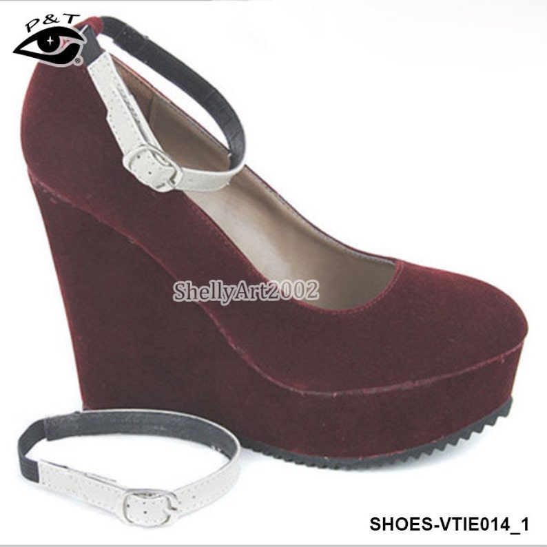 10 pairs/lot Leather Elastic Shoe Straps Adjustable Shoe