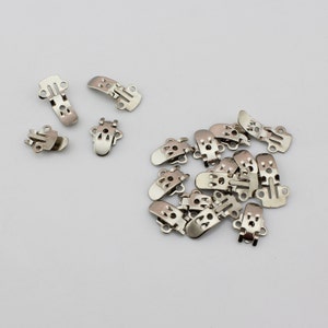100 pcs/lot Silver Shoe Clips Blanks Shoe Accessories to Stick Decoration/ Jewel