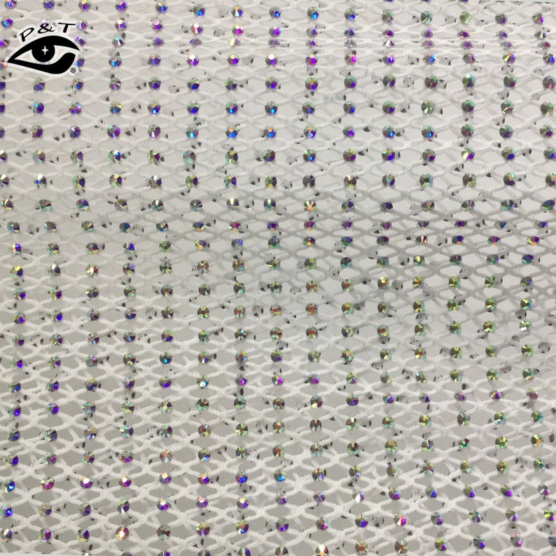 Bling Rhinestone Mesh Stretchable Rhinestone Fabric 45x115cm | Etsy